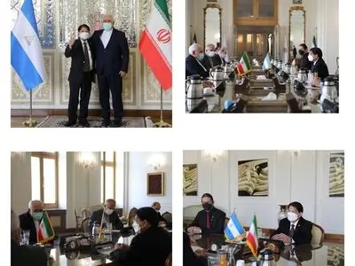 ظریف با وزیر امور خارجه نیکاراگوا دیدار کرد 
