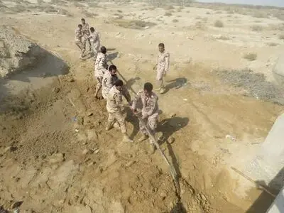 انهدام خط لوله 3 کیلومتری انتقال سوخت قاچاق در شهرستان میناب