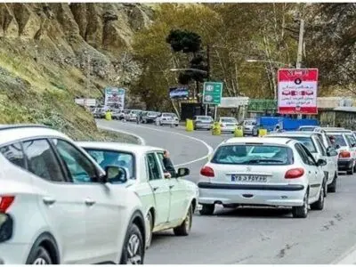 ترافیک نیمه‌سنگین در چالوس و سنگینی تردد در آزادراه کرج–تهران