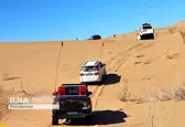 رالی خودروهای دو دیفرانسیل در کویر ریگ جن