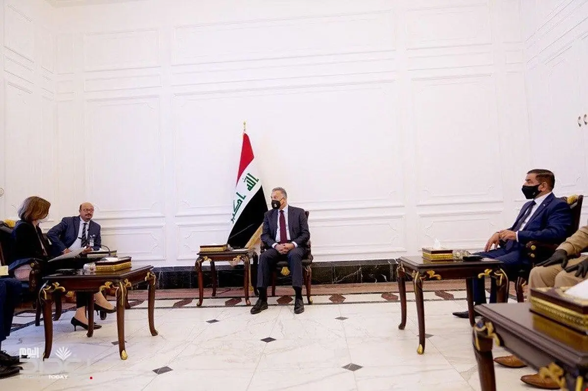 دیدار نخست‌وزیر عراق با وزیر دفاع فرانسه