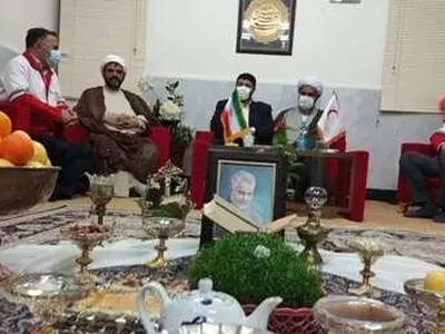 حضور رییس جمعیت هلال احمر در کنار امدادگران پایگاه امدادی ملارد همزمان با آغاز سال نو
