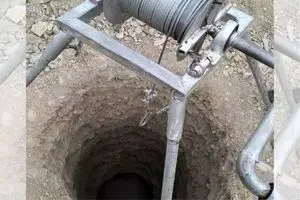 مصدومیت کارگر چاه‌کن بر اثر سقوط دستگاه بالابر برقی