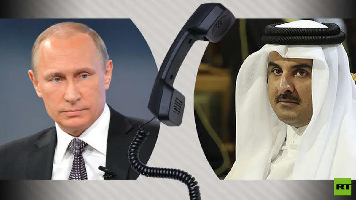 تماس تلفنی پوتین با امیر قطر