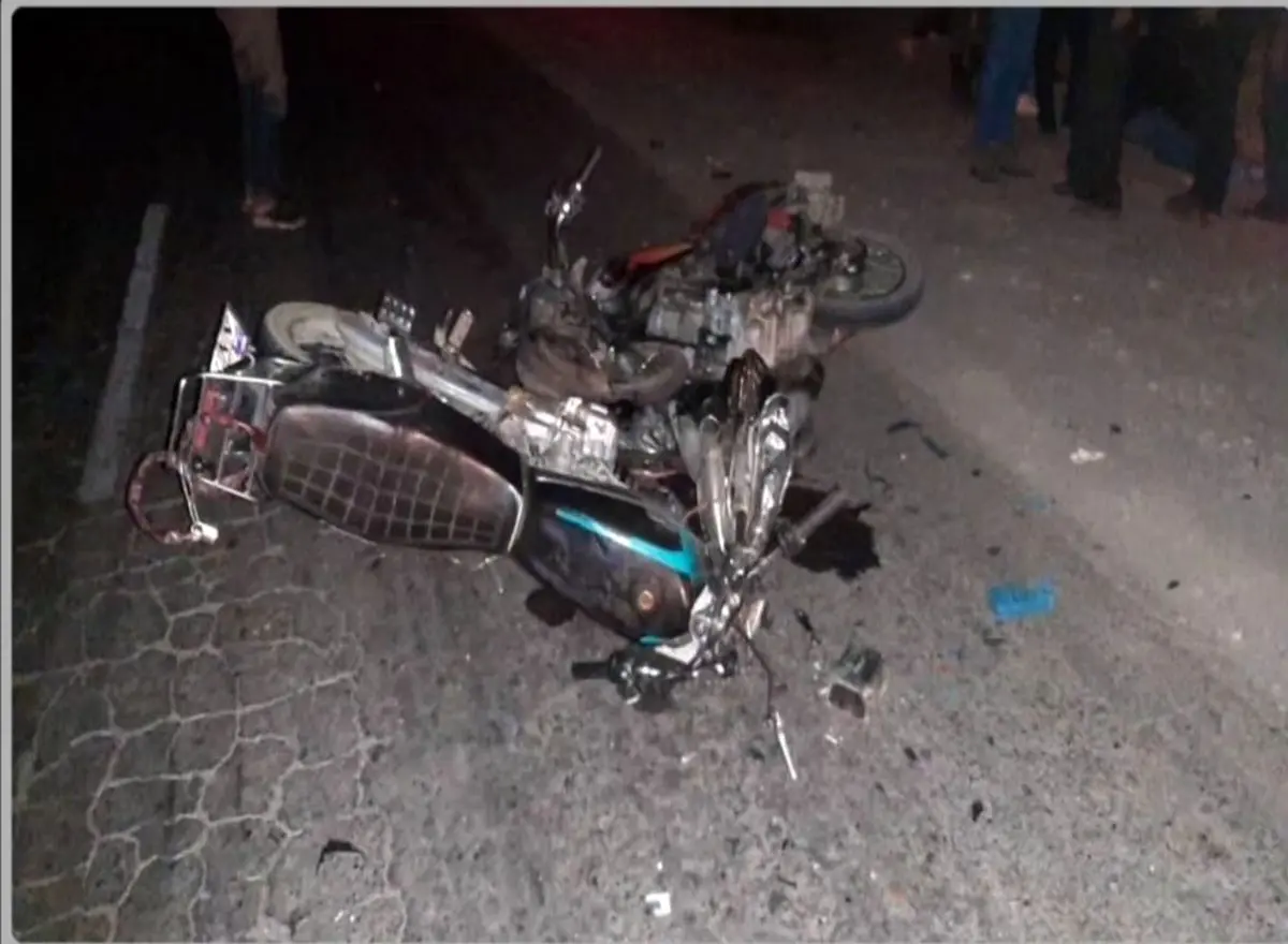 تصادف مرگبار تریلر با یک دستگاه موتورسیکلت در ورودی ایذه