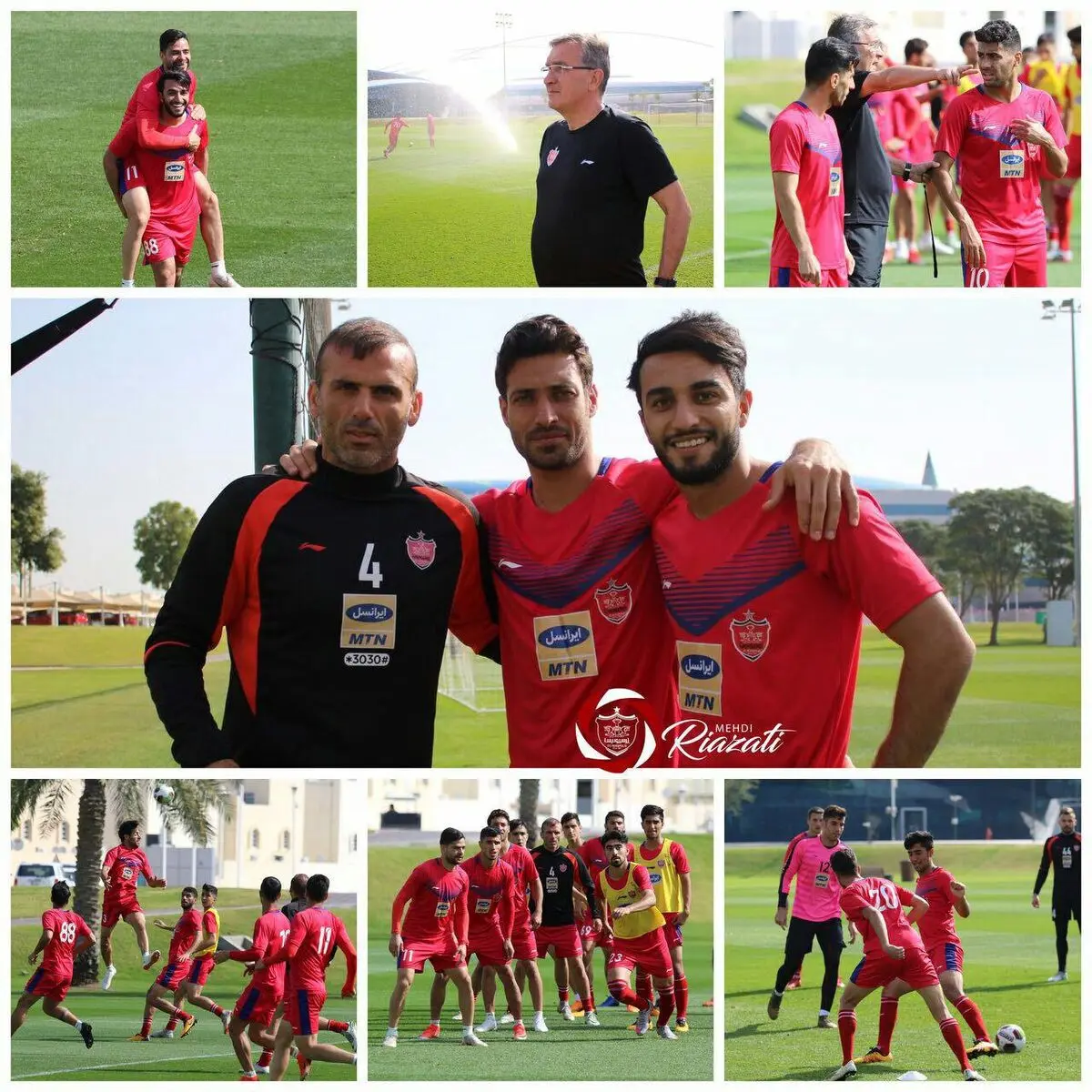 تمرین پرسپولیس پیش از دیدار با یاران پورعلی‌گنجی