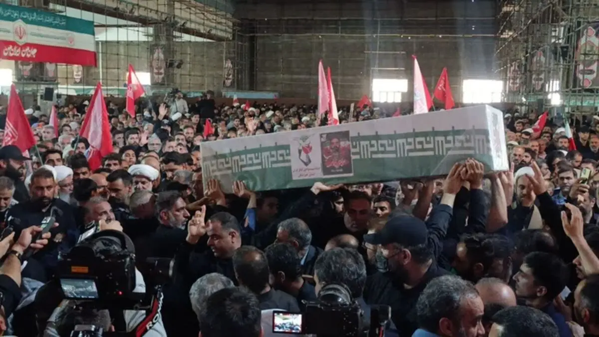 تشییع پیکر پاک و مطهر چهار شهید حمله‌ی متجاوزان آمریکایی در اهواز و بندر امام 