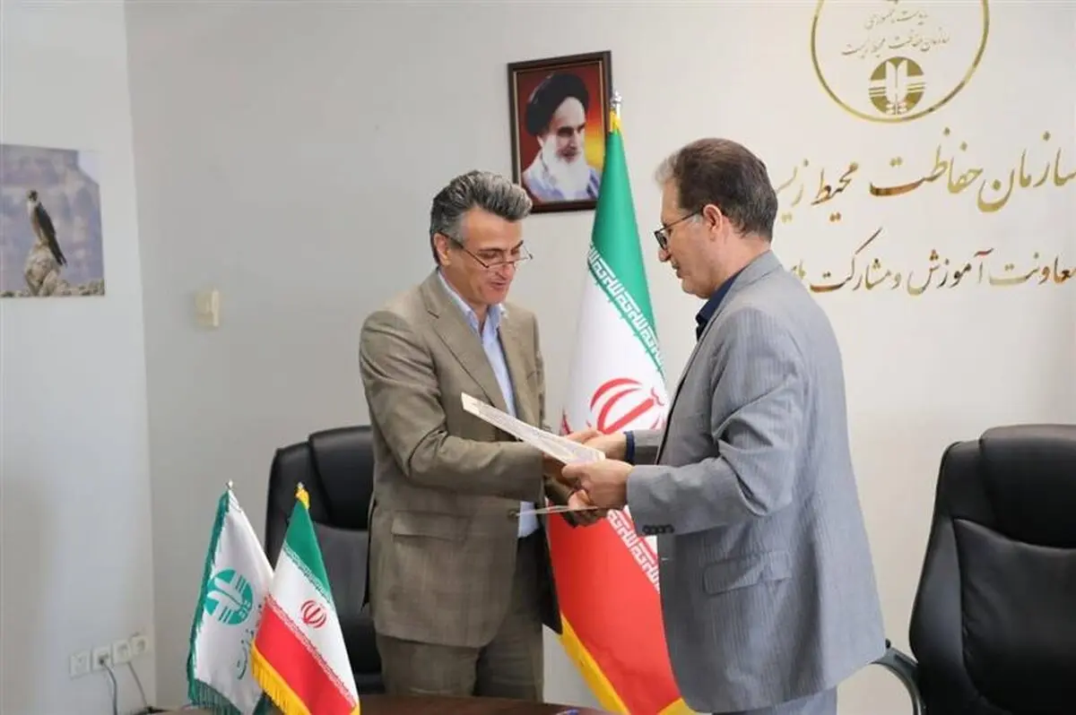 امضاء تفاهم‌نامه همکاری معاونت آموزش و مشارکت‌های مردمی سازمان حفاظت محیط‌زیست با فدراسیون ورزش‌های همگانی