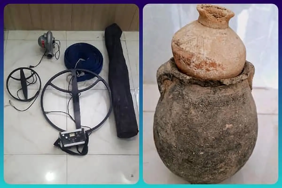اشیاء عتیقه با قدمت ۵ هزار ساله در داراب کشف شد