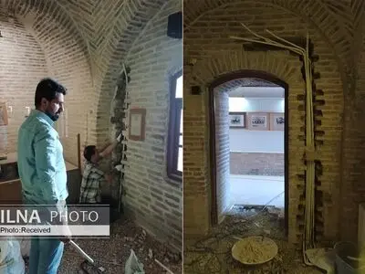 جابه‌جایی آجرهای قلعه فلک الافلاک برای سیم‌کشی توکار/ مشکلی برای ثبت جهانی  پیش نمی‌آید