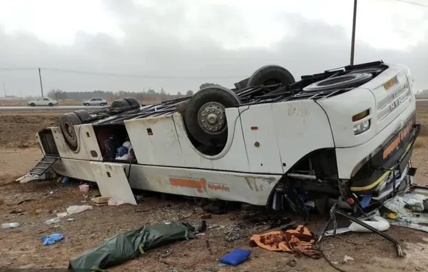 ۲۵ نفر مصدوم بر اثر برخورد اتوبوس با کوه در دشتستان