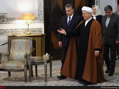 دیدار نخست وزیر مجارستان با آیت الله هاشمی رفسنجانی