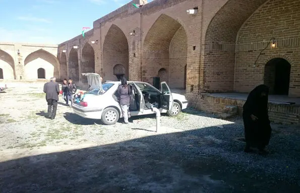 اسکان و پذیرایی از مهمانان نوروزی در کاروانسرای شاه عباسی ماهیدشت