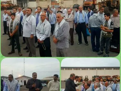 اعزام  بسیجیان اداره  راه و شهرسازی گیلان به مناطق جنگی کشور 