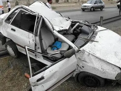 واژگونی خودروی پراید در ساوه