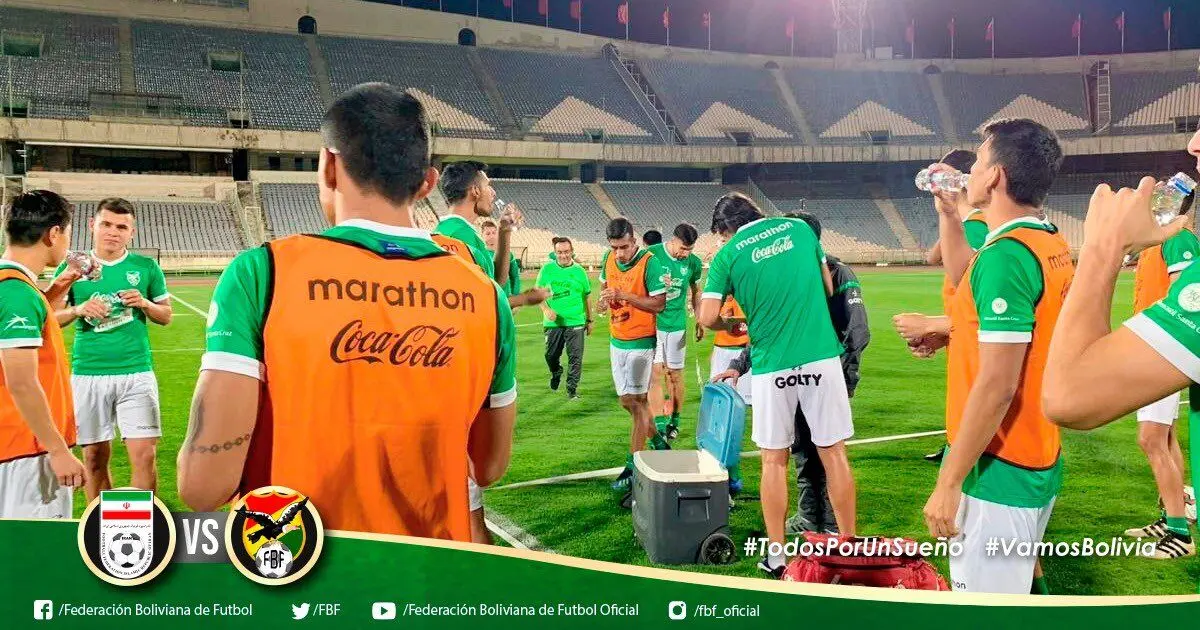 پوستر بولیوی برای مصاف با تیم ملی ایران با یک اختلاف ساعت جالب(عکس)