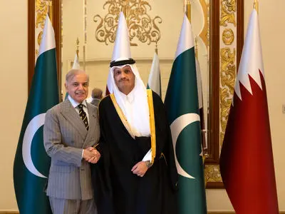 دیدار شهباز شریف با همتای قطری