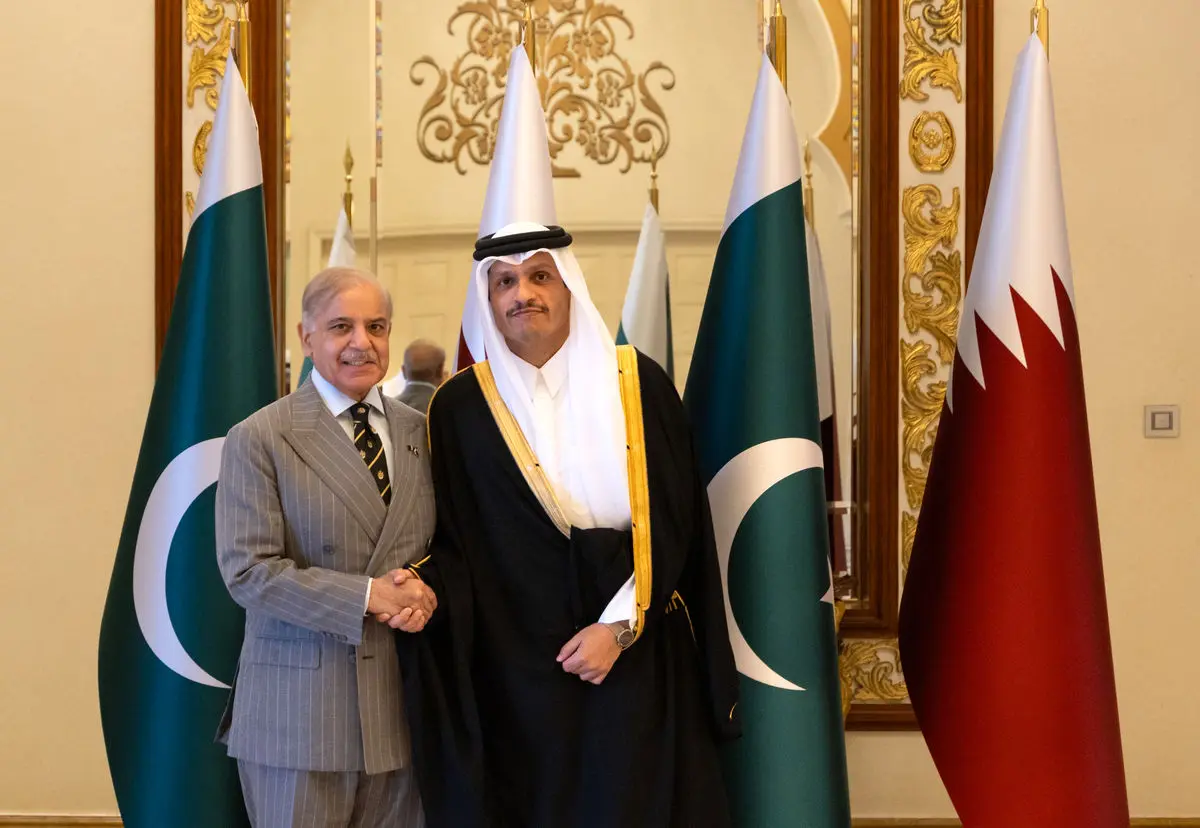 دیدار شهباز شریف با همتای قطری