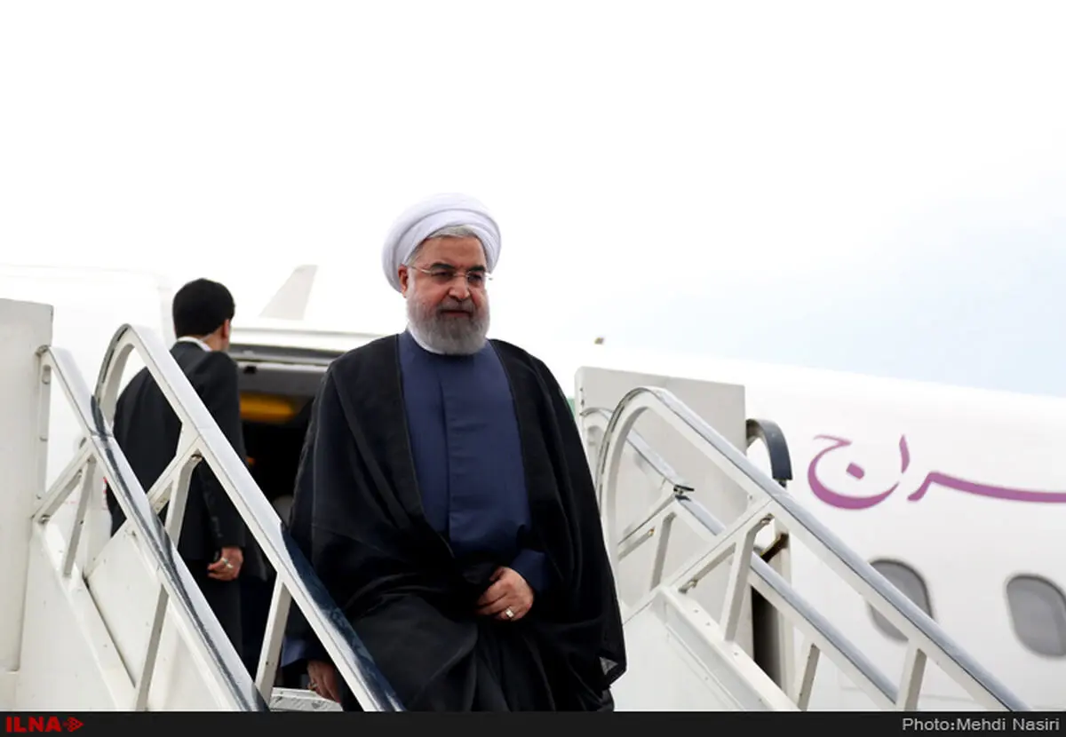 روحانی وارد شهر سوچی روسیه شد