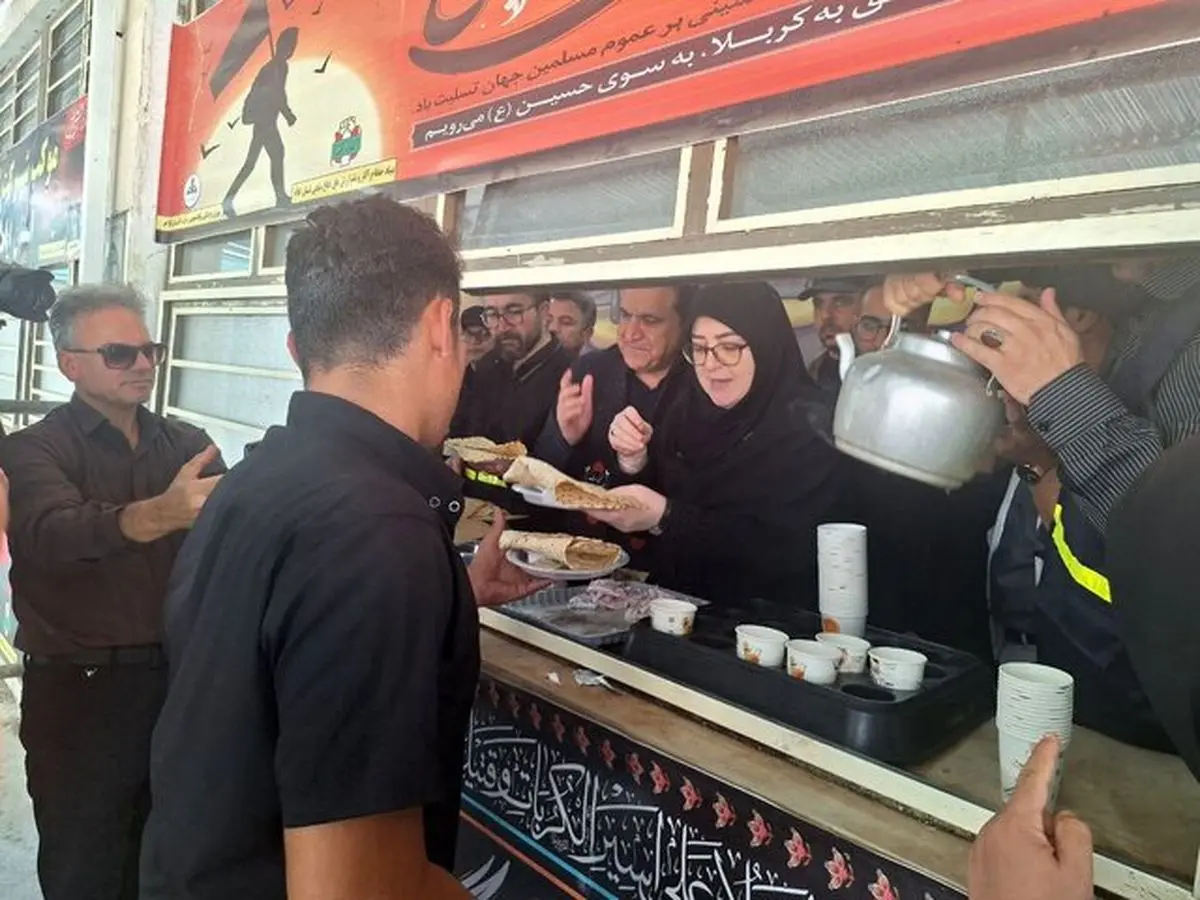 بازدید سخنگوی دولت از موکبها در مرز مهران