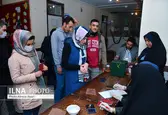 حضور مردم قزوین در شعبه های اخذ رای
