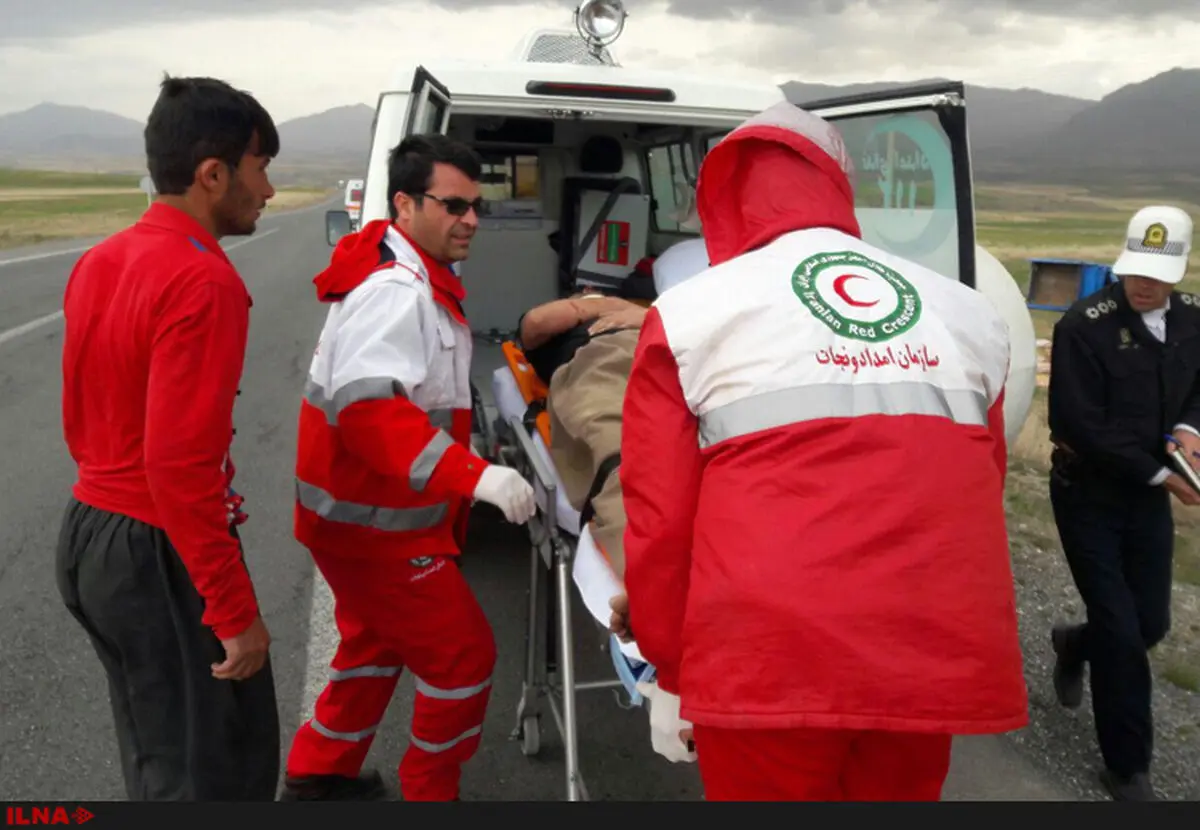 مصدومیت ۸ نفر در واژگونی مینی‌بوس در محور تهران–فیروزکوه