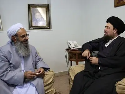 دیدار مولوی عبدالحمید با حجت‌الاسلام سیدحسن خمینی