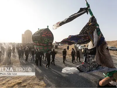نخل‌گردانی روز عاشورا در پیرمراداباد اراک‎