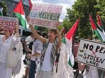 برخورد وحشیانه پلیس آلمان با حامیان فلسطین/فیلم