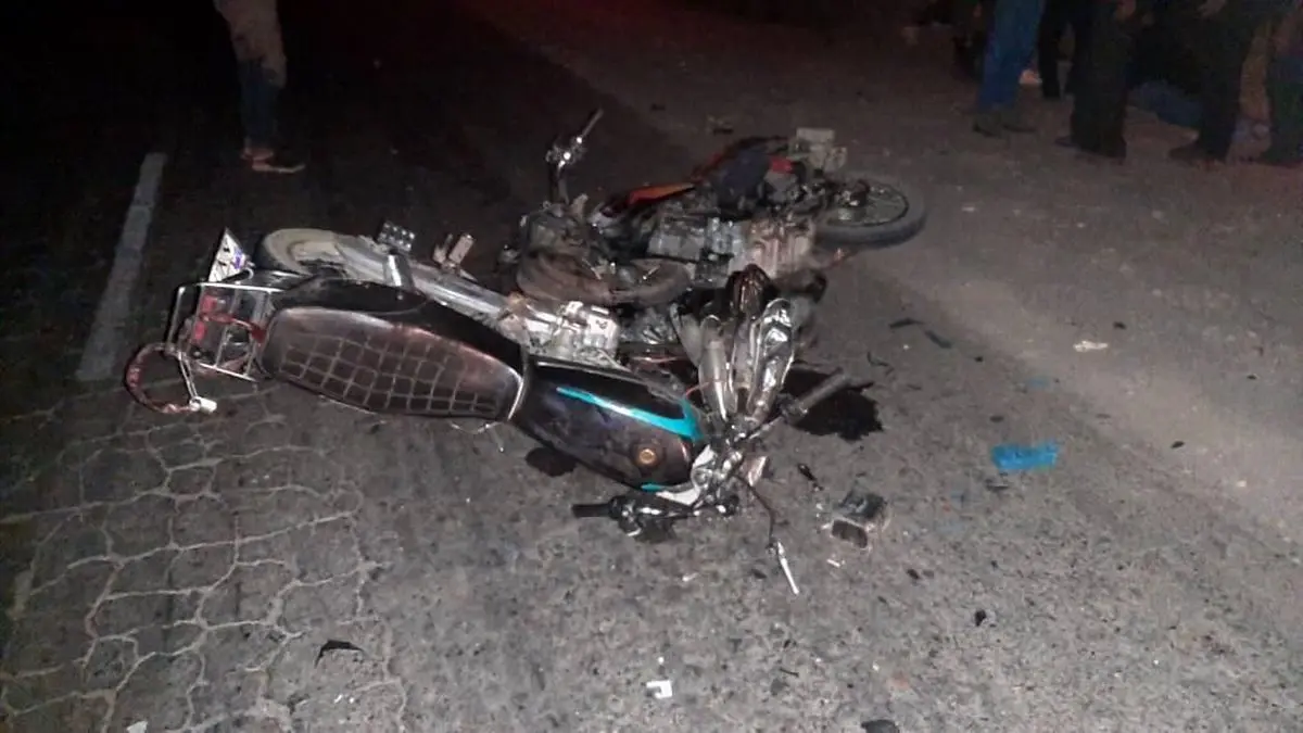 ۳ فوتی بر اثر تصادف دو موتور سیکلت در جاده اوز به خنج