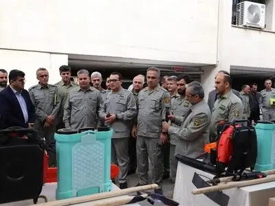 توزیع تجهیزات انفرادی اطفای حریق در راستای توسعه شبکه اطفای حریق استان مازندران