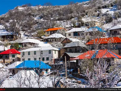 برف بهاری در چهاردانگه ساری