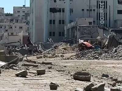 لحظه منفجر کردن ساختمان دانشگاه غزه + فیلم