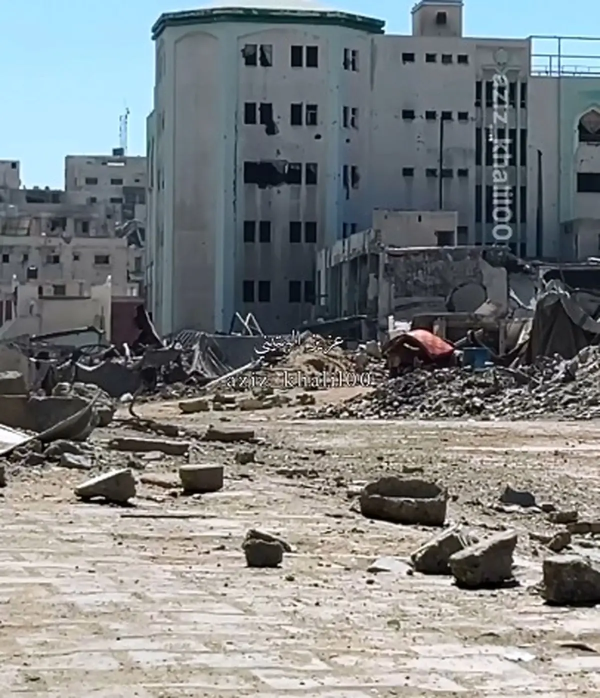 لحظه منفجر کردن ساختمان دانشگاه غزه + فیلم