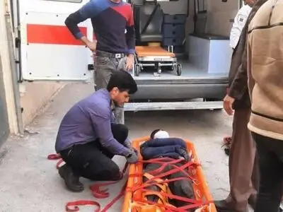 نجات جان کارگر ساختمانی پس از سقوط از ارتفاع 