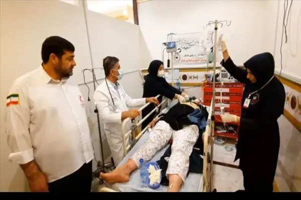  احیای زائر مصری با ایست قلبی در بیمارستان هلال‌احمر ایران در مکه + فیلم