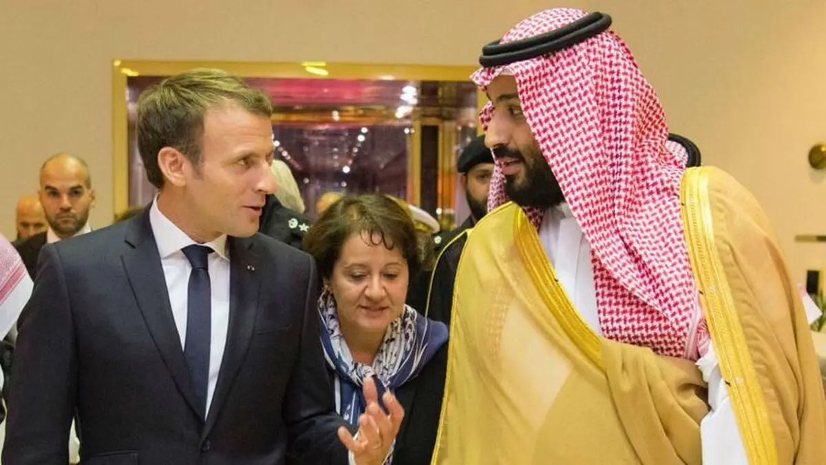 شام خصوصی و عکس یادگاری بن سلمان و ماکرون در لوور+عکس