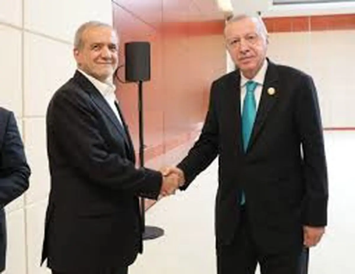 پزشکیان و اردوغان دست در دست یکدیگر/فیلم