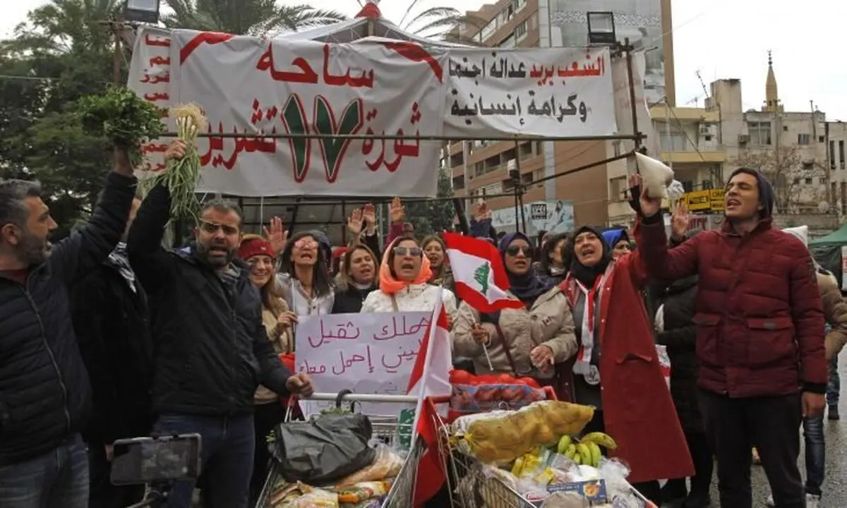 ادامه اعتراض‌های مردمی در لبنان پس از گذشت ۸۰ روز 