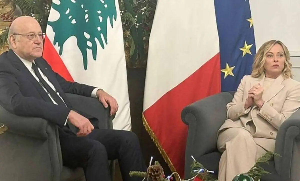 رایزنی نخست‌وزیران لبنان و ایتالیا درباره تحولات منطقه

