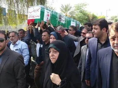 مراسم تشییع پیکر شهدای محیط‌بان هرمزگان برگزار شد