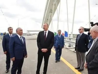 Ilham Aliyev opens section of Alat-Astara-Iran state border highway
