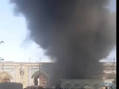  آتش‌سوزی در حرم مطهر رضوی مهار شد