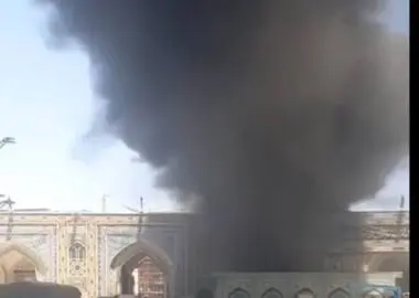  آتش‌سوزی در حرم مطهر رضوی مهار شد