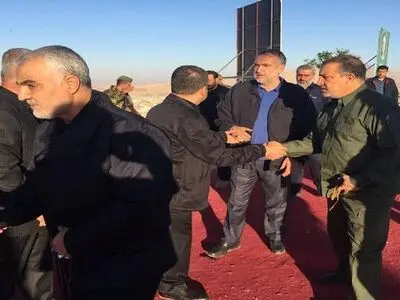 حضور سردار سلیمانی بر سر مزار جلال طالبانی در سلیمانیه+ تصاویر