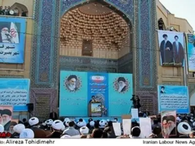 تجمع برخی روحانیون قم به مناسبت ۹دی در مدرسه فیضیه قم