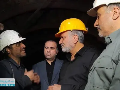 وزیر کار برای بررسی حادثه ریزش معدن وارد دامغان شد