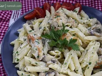 طرز تهیه پاستا پنه با سس آلفردو