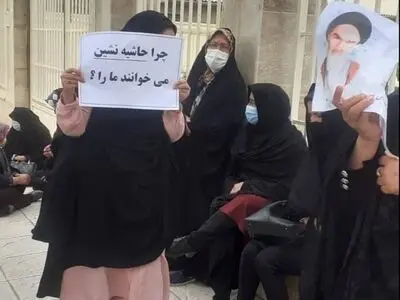 تحصن ساکنین حسین آباد کاشمر در اعتراض به عدم گازکشی