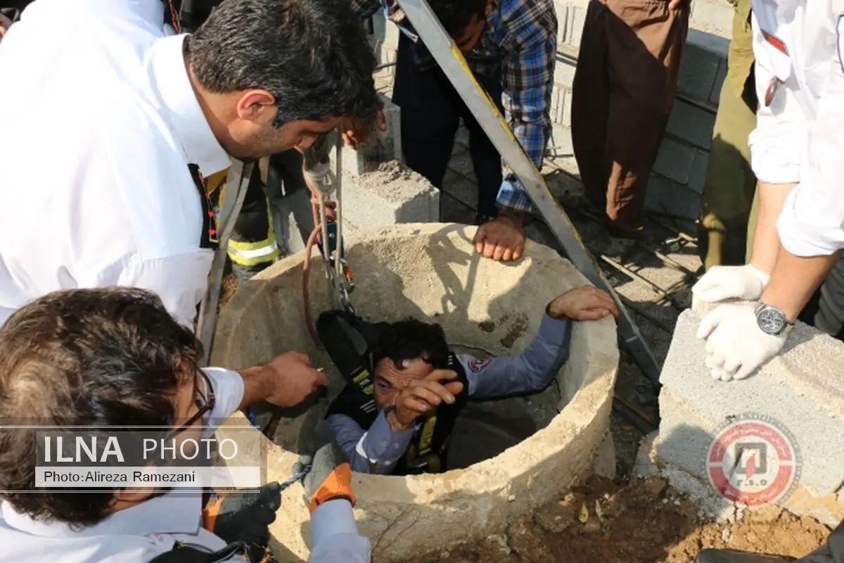 مرگ کارگر جوان بر اثر سقوط در چاه ۳۰ متری